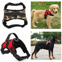 Load image into Gallery viewer, Nylon Heavy Duty Dog Pet Harness Collar Adjustable Padded Extra Big Large Medium Small Dog Harnesses vest Husky Dogs Supplies